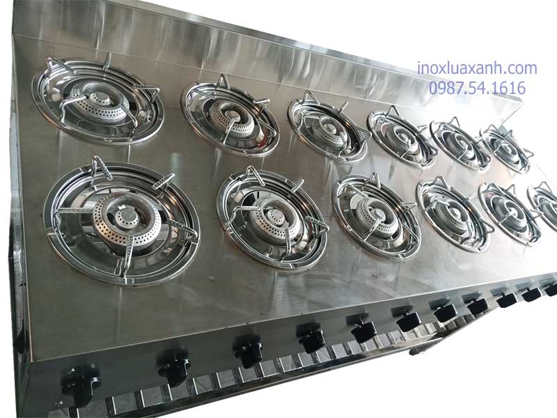 bếp gas inox làm bánh xèo
