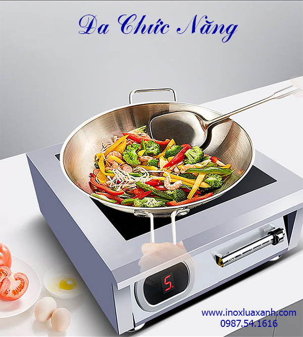 bếp từ inox lửa xanh