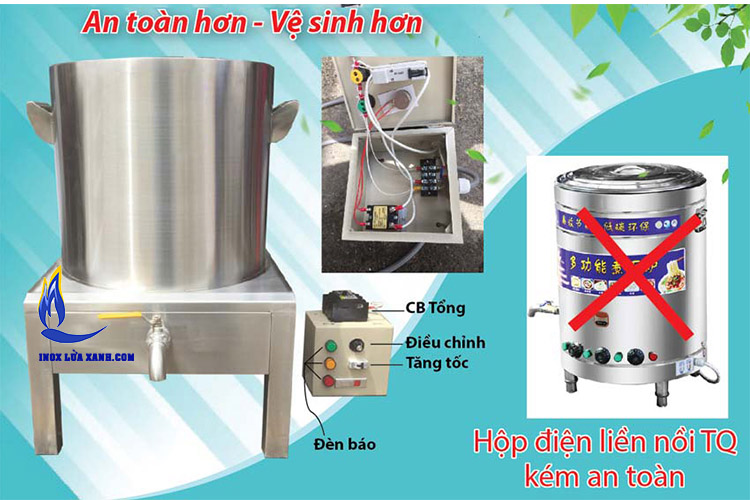 Nồi điện nấu phở 100 lít