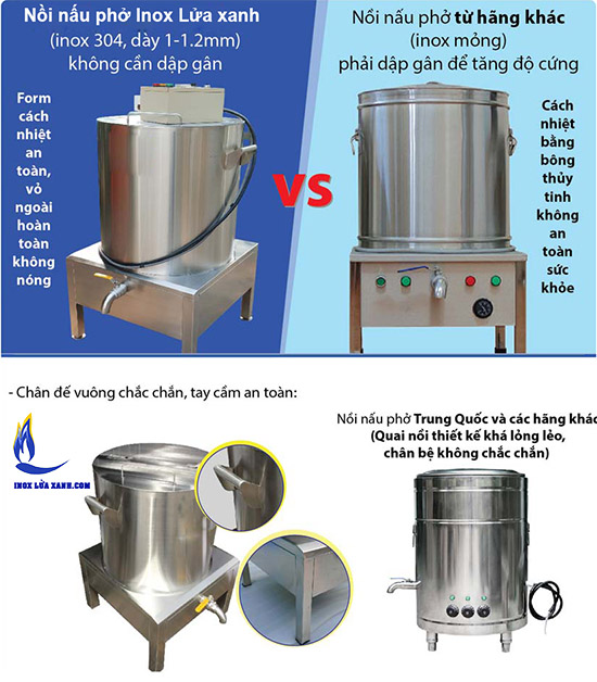 Nồi nấu phở bằng điện 2 ngăn
