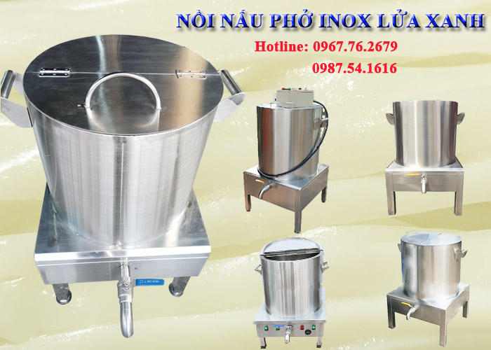 Nồi nấu phở inox lửa xanh