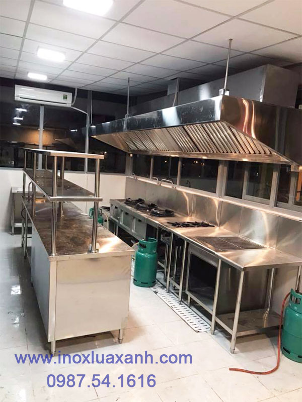 thiế bị inox bếp trường học