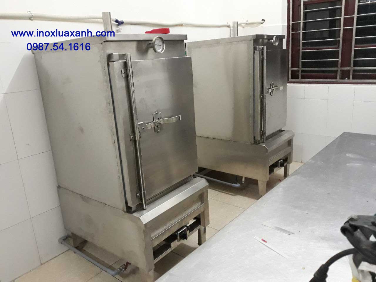 Tủ hấp cơm inox công nghiệp